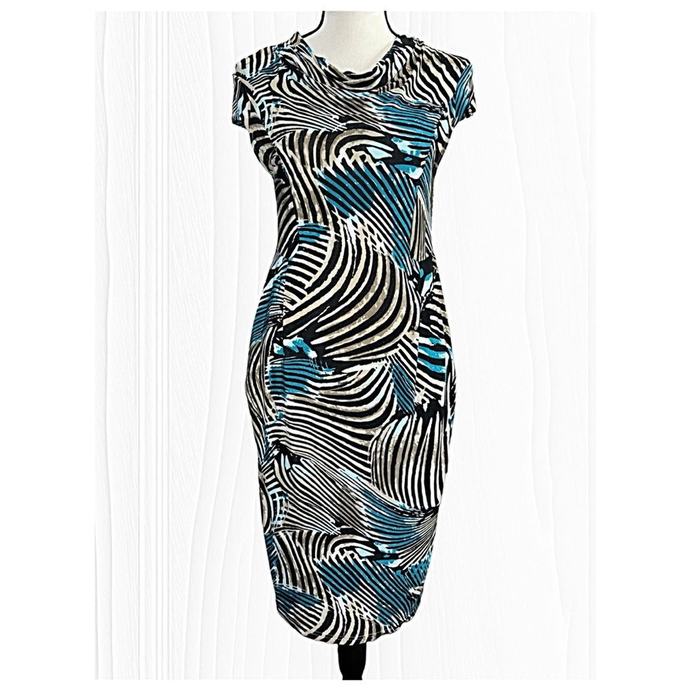 WOMEN’S MULTI-COLOR BODY-CON STRETCH DRESS